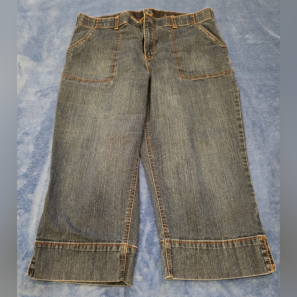 Gloris Vanderbilt Wide Leg Capri Size 16